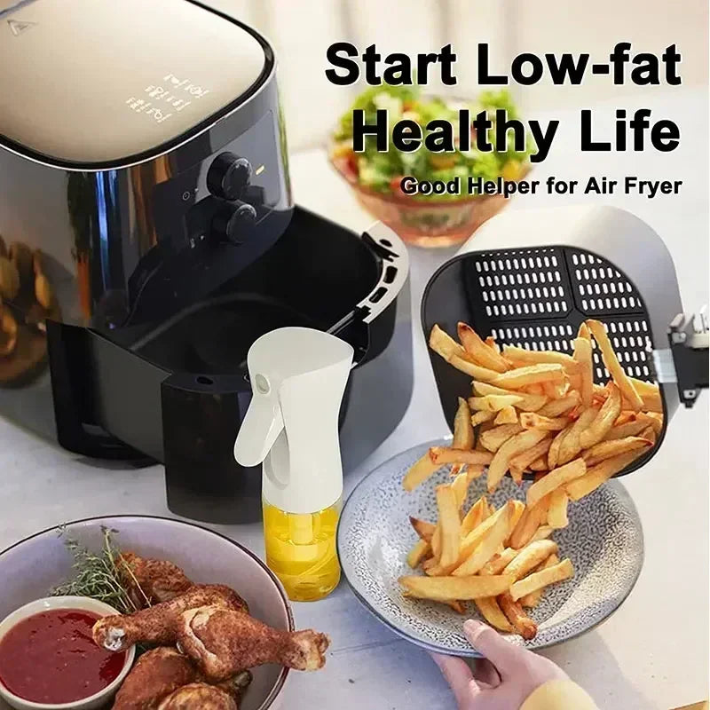 Frasco Spray de Óleo 200/300/500ml — Azeite, Vinagre e Molho de Soja | Cozinha, Churrasco e Air Fryer